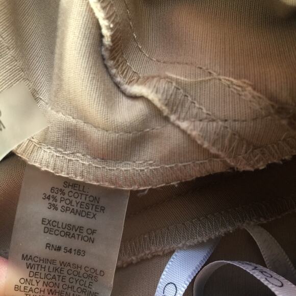 Calvin Klein Khaki Skinny Zipper Ankle Pant Size 2 - Picture 5 of 7